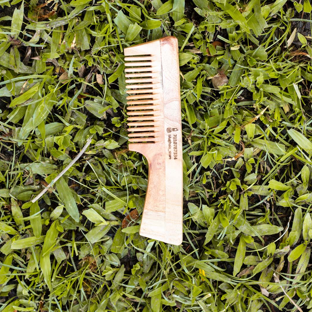Wooden Neem Comb (Detangler)